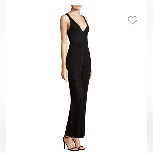 M Missoni Solid knit V-neck jumpsuit with a-line silhouette.Size 46It,US10. NWOT - Picture 2 of 16